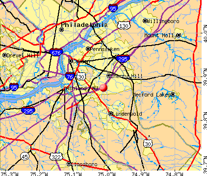 Ashland, NJ map