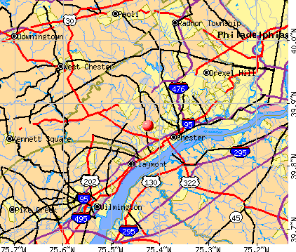 Village Green-Green Ridge, PA map