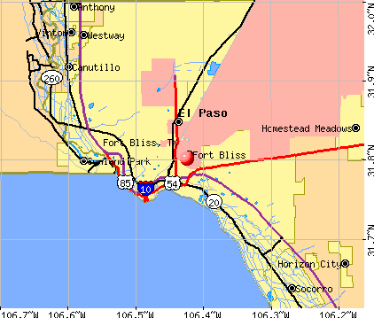 Ft bliss map