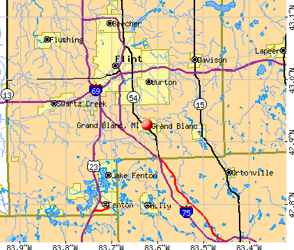 Grand Blanc, MI map