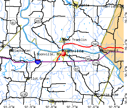 Boonville, MO map