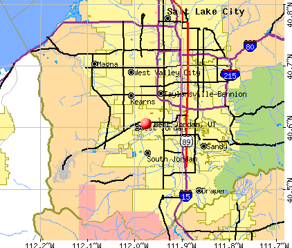 West Jordan City Utah Zip Codes