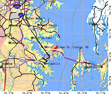 Cape St. Claire, MD map