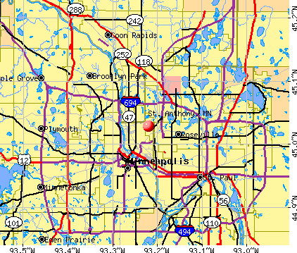 St. Anthony, MN map