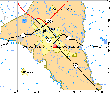 College Station, TX map