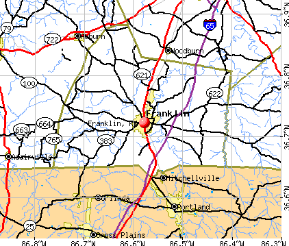 Franklin, KY map
