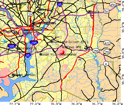 Andrews AFB, MD map