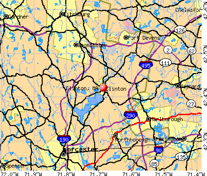 Clinton, MA map