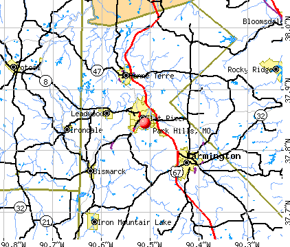 Park Hills, MO map