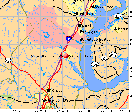 Aquia Harbour, VA map