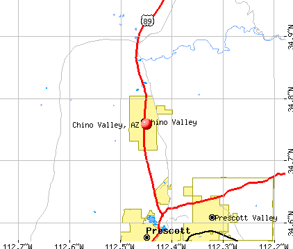 Chino Valley, AZ map