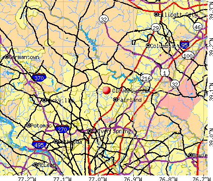 Cloverly, MD map