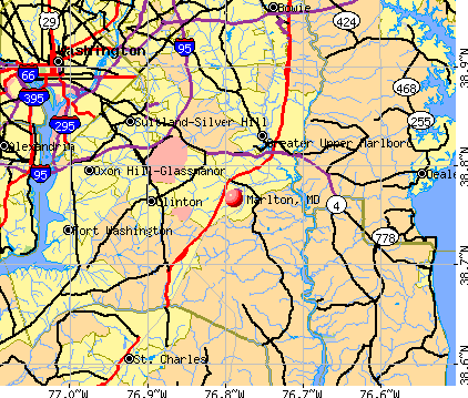 Marlton, MD map