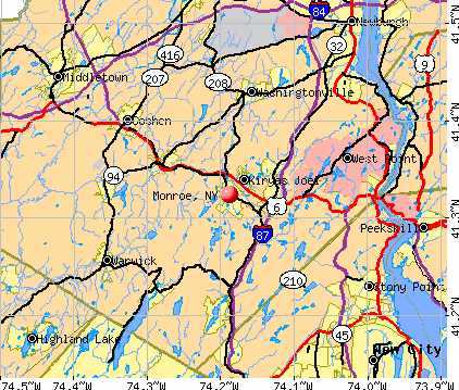 Monroe, NY map