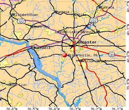 Millersville, PA map