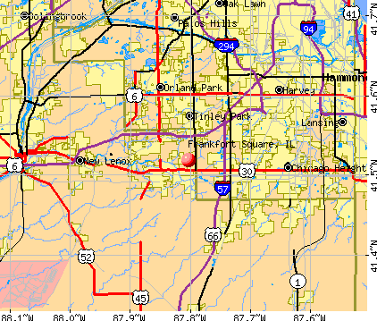 Frankfort Square, IL map