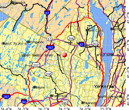 Upper Saddle River, NJ map
