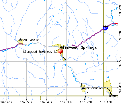 Glenwood Springs, CO map