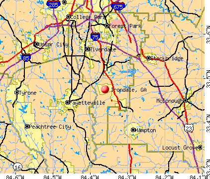 Irondale, GA map