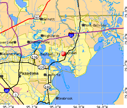 robert e lee high school baytown texas. Baytown, TX map