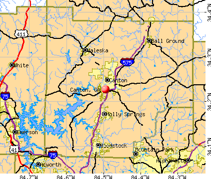 Canton, GA map