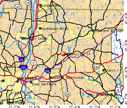 Rockville, CT map