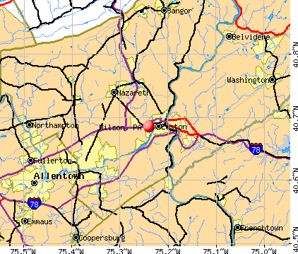 Wilson, PA map