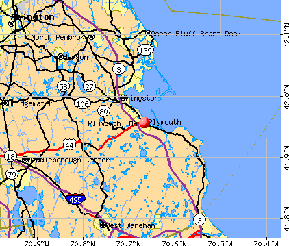 Plymouth, MA map