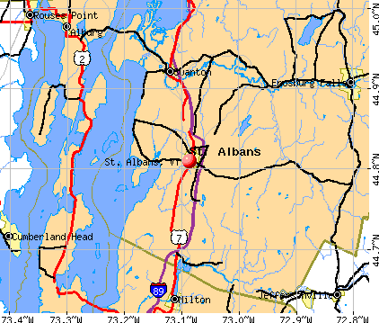 St. Albans, VT map