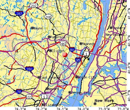 Wood-Ridge, NJ map