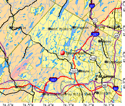 Bloomingdale, NJ map