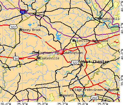 Downingtown, PA map