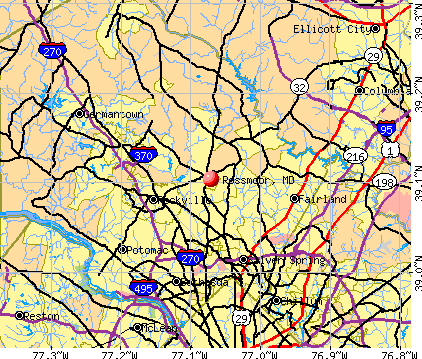 Rossmoor, MD map