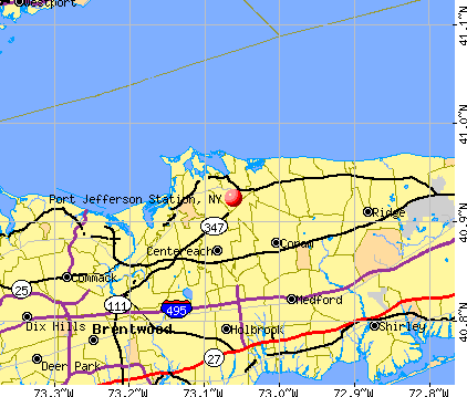 Port Jefferson Station, NY map
