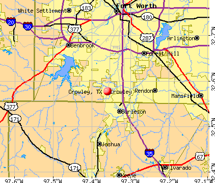 Crowley, TX map