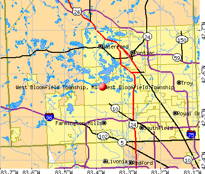 West Bloomfield Township, MI map