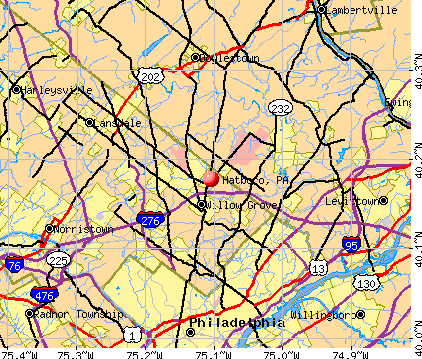 Hatboro, PA map