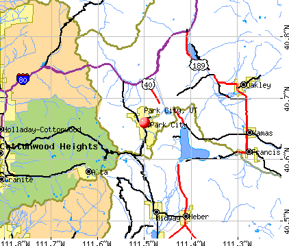 Park City, UT map