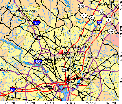 Forest Glen, MD map