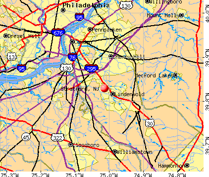 Stratford, NJ map