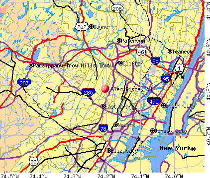 Glen Ridge, NJ map