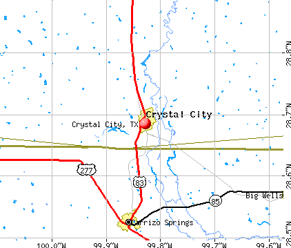 Crystal City, TX map