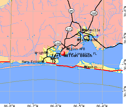 Lake Lorraine, FL map