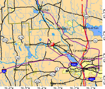 Baldwinsville, NY map