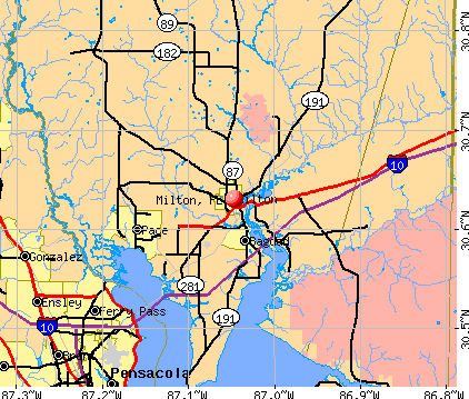 milton florida directions