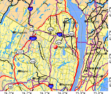 Montvale, NJ map