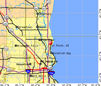 Fox Point, WI map