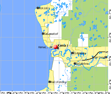 Kenai, AK map