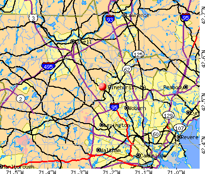 Pinehurst, MA map