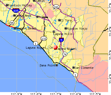 Laguna Niguel California Ca 92677 Profile Population Maps